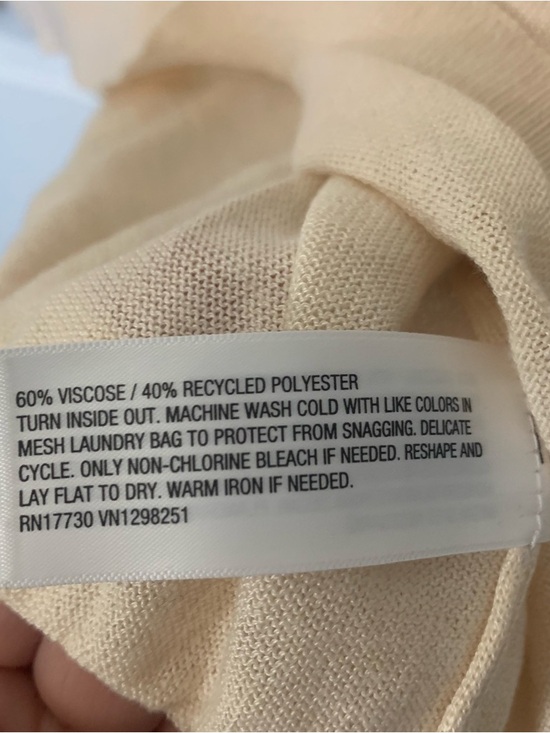 NWT A New Day Cream Lightweight V Neck Sweater Size XXL Soft Knit - Picture 5 of 6